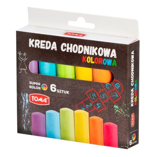 Farebná chodníková krieda Toma OM-80101