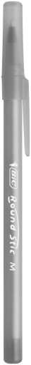 BIC ROUND STIC 1.0 BALLPOINT BLACK ŠKOLSKÝ KANCELÁRSKY SET x5