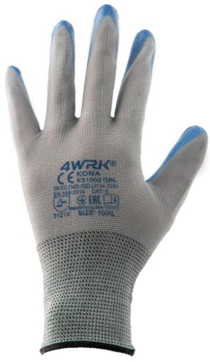 Pracovné rukavice 4WRK KONA KS1002, veľkosť 9 - L, 1 pár