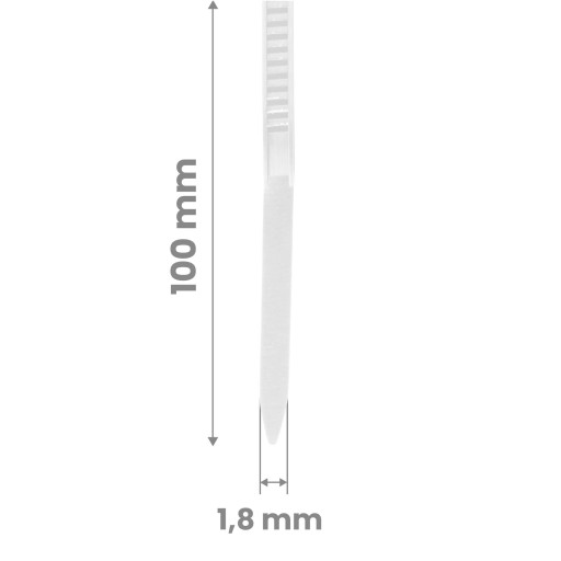 100x káblové zväzky káblové zipsy 1,8 x 100 mm silné UV káblové zväzky