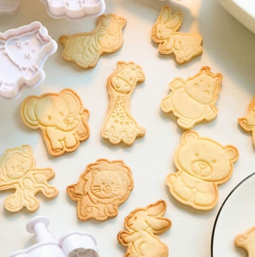KRÁJAČE NA COOKIE ZEBRA OPICE ŽIRAFA REZANÉ ZVIERATÁ SAFARI 4