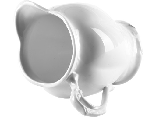 BASIC Porcelánová kanvička na mlieko 250 ml 11x8,5cm - BIELA