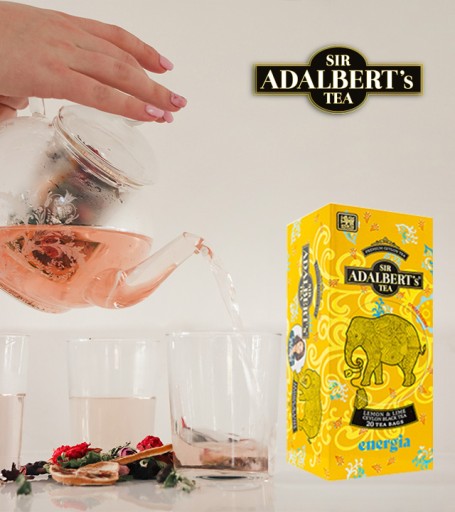 ADALBERT'S LEMON & LIME Cejlónsky čierny čaj 20 vrecúšok