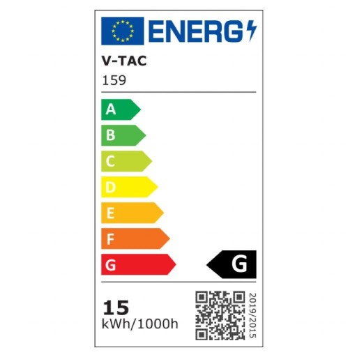 V-TAC LED žiarovka SAMSUNG CHIP 15W E27 A65 VT-215 3000K 1250lm Záruka 5 rokov