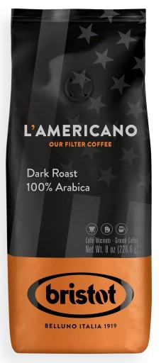 BRISTOT ARABICA DARK - Mletá káva 226,8g AKCIA