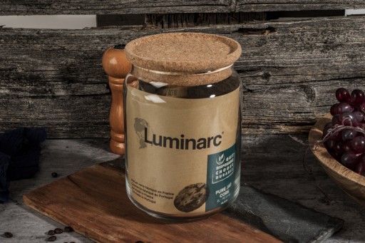 Dóza na potraviny s korkovým uzáverom 1 L LUMINARC