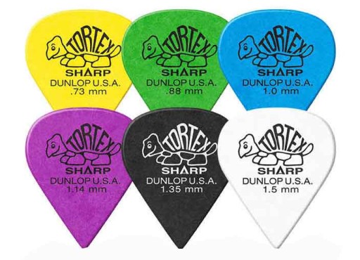 Trsátko Dunlop Tortex Sharp pre gitaru 1,35