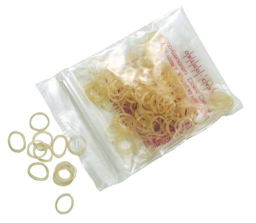 ELASTICKÉ LATEXOVÉ RUBRÁ PRE PSOV 100 KS