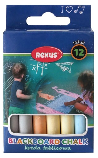 TABUĽOVÁ CHALK 12 ks. / 6 FARIEB ZMIEŠAŤ FARBU