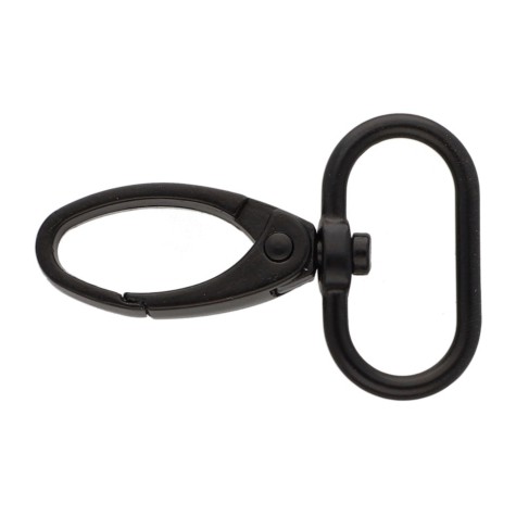 KARABÍNA KRAB 25 mm ČIERNA