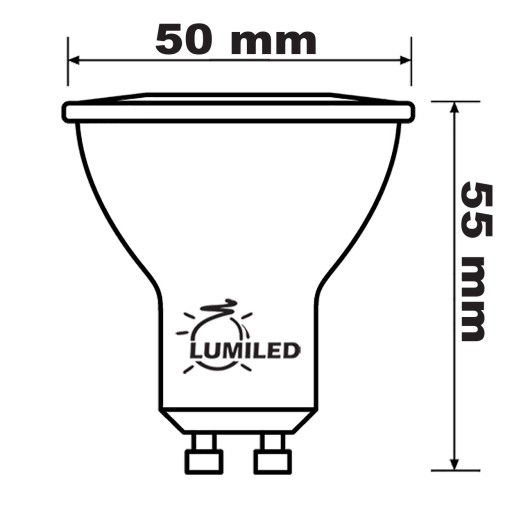 Sada svietidiel HALOGÉN čierna + LED GU10 10W