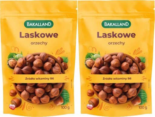 Bakalland lieskové orechy 100g x2