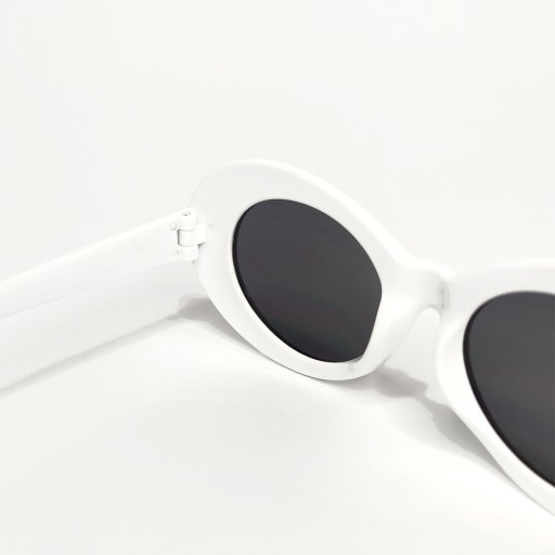 Kurt Cobain WHITE oválne vintage okuliare