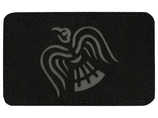 Patch Crow Banner M-Tac Laserom vyrezaný emblém čierno/šedý