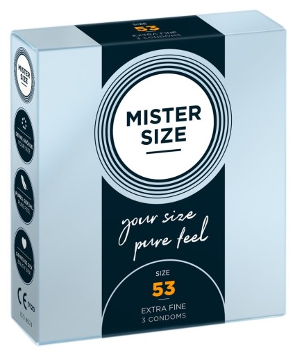 MISTER SIZE kondómy prispôsobené na veľkosť sada 3x3 ks 53 57 60 mm