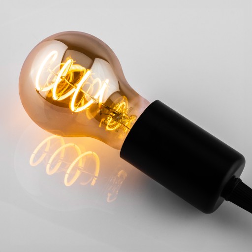 LED žiarovka A60 E27 6W 2200K DYMOVÁ FILAMENT DEKORATÍVNA RETRO ŠPIRÁLA