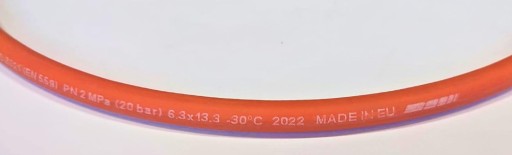 Plynová hadica na propán bután Semperit 6,3mm 20bar na meter