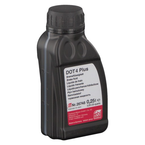 Brzdová kvapalina DOT4 PLUS [suchá: 265°C, mokrá: 180°C