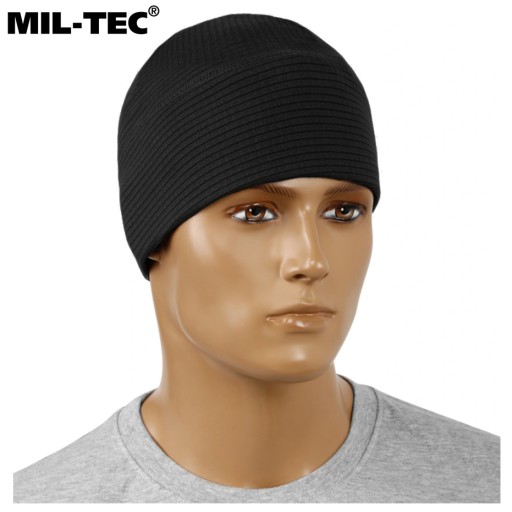 Termoaktívna športová šiltovka MIL-TEC QUICK DRY CAP Priedušná čierna