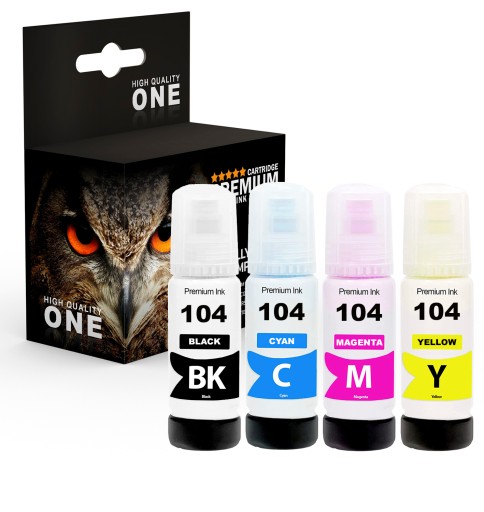 4x ATRAMENT PRE EPSON 104 XL ET-2820 ET-2821 ET-2825