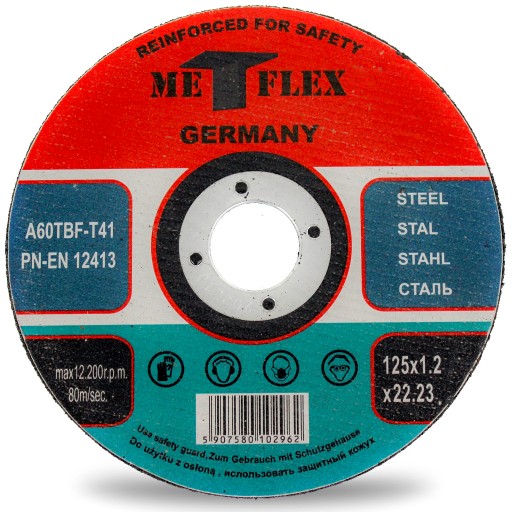 KOVOVÉ REZNÉ KOTOUČE 125x1,2 MET-FLEX