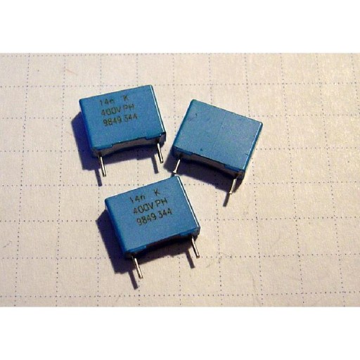 Polykarbonátový kondenzátor 14nF 400V R7,5 MKC x5