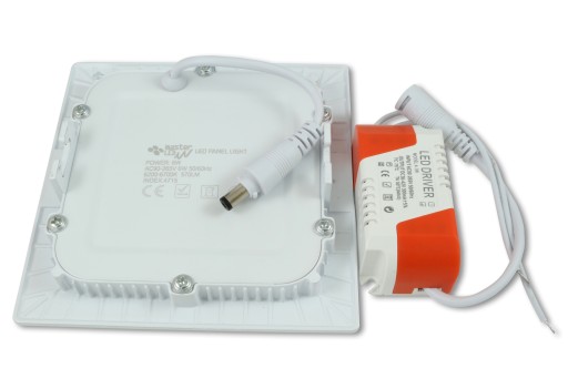 LED panelové vstavané stropné svietidlo 6W biele