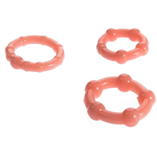 3 ORGAZMOVÉ krúžky NA PENIS, RÔZNE VEĽKOSTI