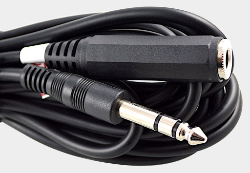 predlžovací kábel slúchadiel, veľký jack 6,3mm, 5m VITALCO