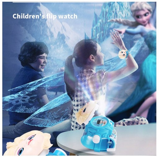 FROZEN hodinky Frozen led 3D DIGITAL WATCH s projektorom