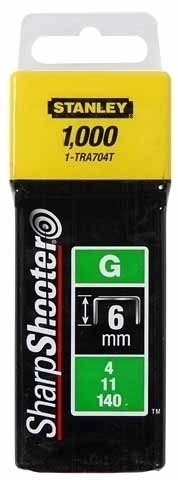 Stanley Sponky typ G 6mm 1000 kusov 1-TRA704T
