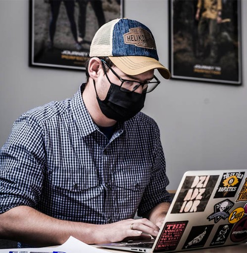 Opätovne použiteľná maska HELIKON s vreckom na filter čierna