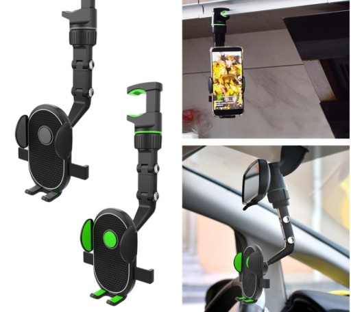 DRŽIAK DO AUTO NA TELEFÓN, SPÄTNÉ ZRKADLO, OTOČNÝ, SILNÝ