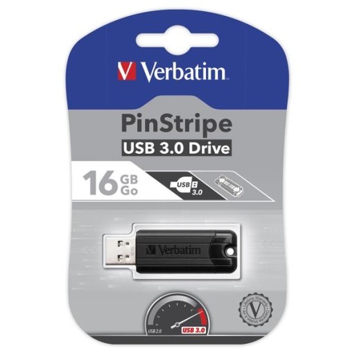 Verbatim 16GB PinStripe USB 3.0 kľúč