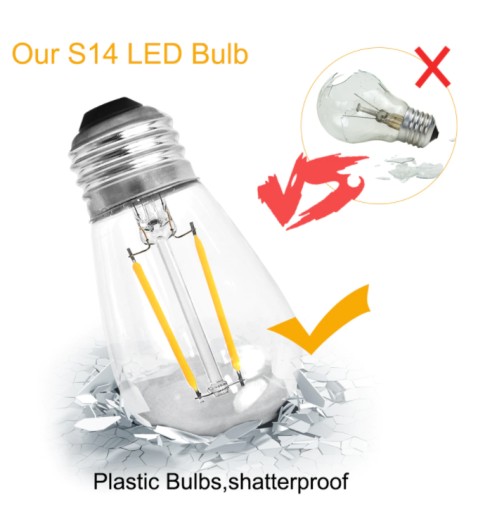 LED žiarovka S14 LED 2W 2800K WARM GIRLAND