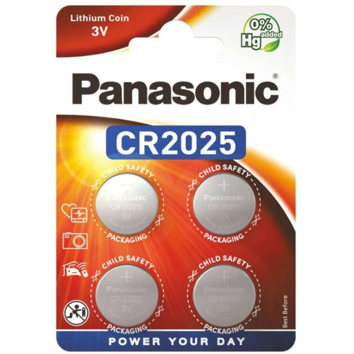 Lítiová batéria PANASONIC 3V CR 2025 4 kusy