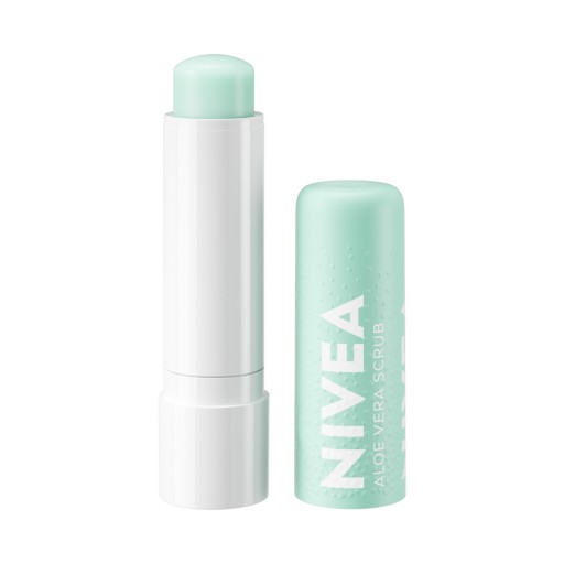 NIVEA Aloe ošetrujúci peeling na pery tyčinka 4,8 g