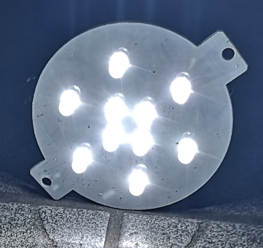 Dosková žiarovka, LED modul, 230V 1W, biela