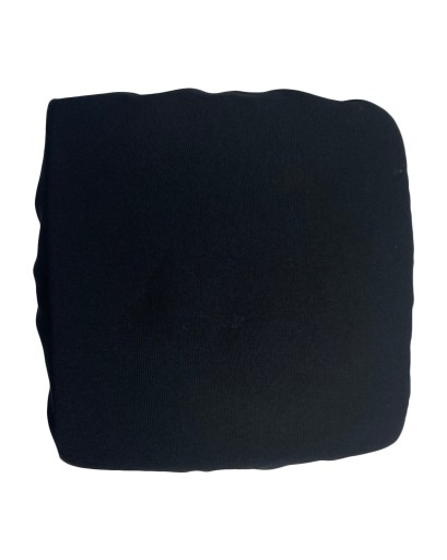 Štvorcový vankúš na taburetku 30x30 ČIERNA