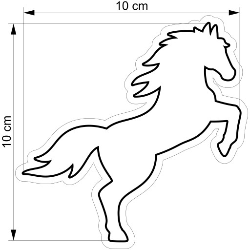 Premium MOLD Vykrajovač na perníčky Horse HORSES Horse 10cm