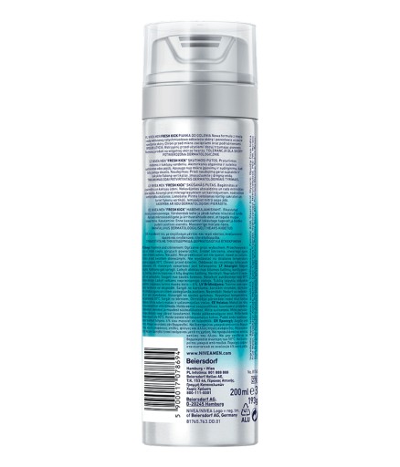 NIVEA MEN FRESH KICK Osviežujúca pena na holenie pre mužov 200 ml