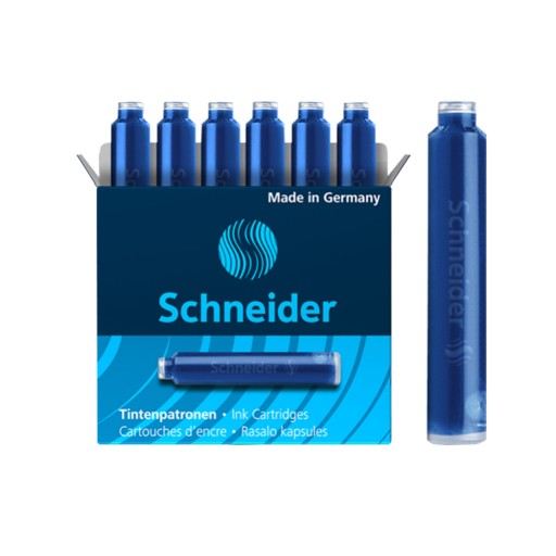 Náplne do pera Schneider Blue, 6 ks