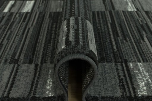 šírka 150 cm GRAFITOVÝ KOBEREC TMAVOŠEDÝ KOBEREC LUNA STRIPES DO CHODBY
