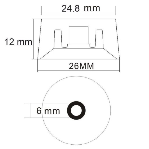 Gitarový gombík Kera Audio GLP0110 Gold