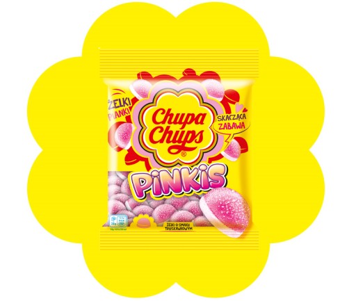 Chupa Chups Pinkis jahodové želé 90g