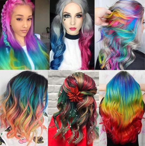 UMÝVATELNÁ KRIEDA NA FARBENIE VLASOV PRE DETI ZDÔRAZŇUJE HAIRSTYLING