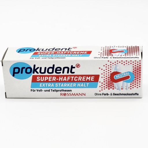 Prokudent neutrálny extra silný krém na zubné protézy 40g z NEMECKA