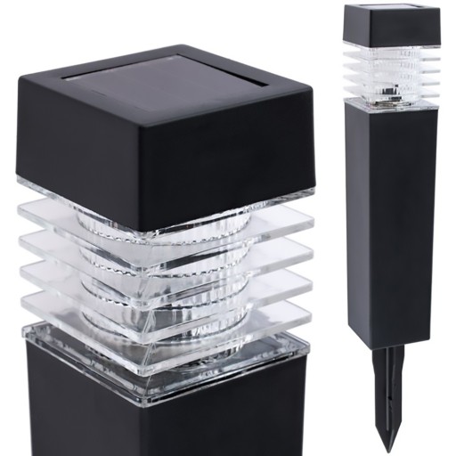 SOLAR LED záhradné svietidlo Black MARTIN