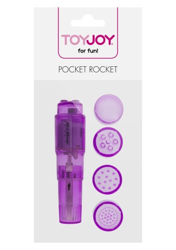 MINI VRECKOVÝ RAKETOVÝ HRAČKOVÝ VIBRÁTOR JOY SO 4 KONCAMI