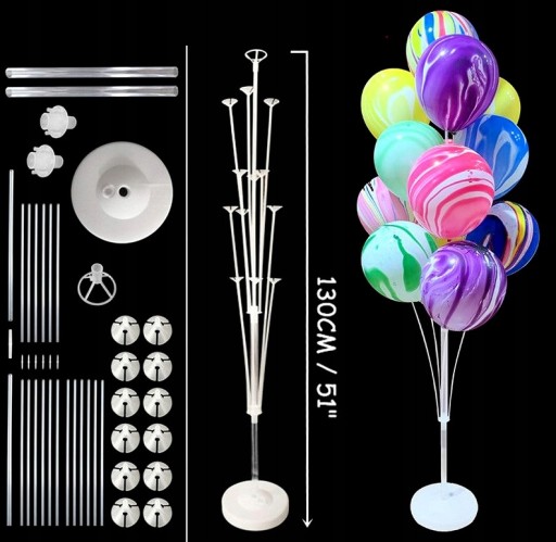 Stojan Balón Rack Svadobné narodeniny 130CM XL Dekorácie Narodeninové prijímanie